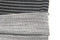 Gray and Off White Stripe Double Face Knit Fabric by the yard Extra Wide STK00217R